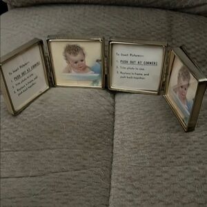 Source Unknown Quadruple Gold Picture Frame